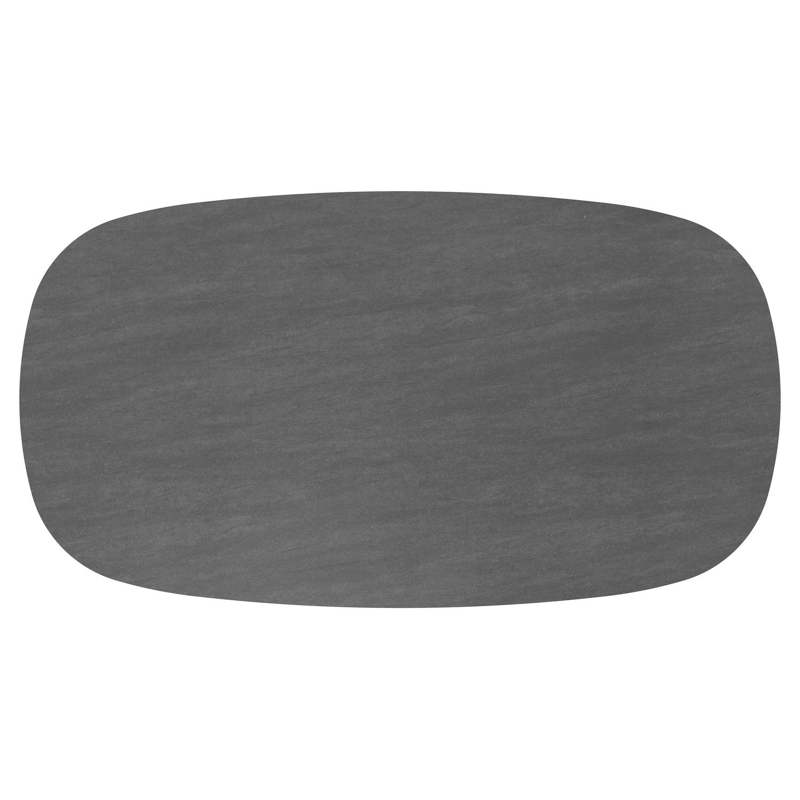 Amico tuintafel bombo xl in zwart aluminium en volkeramiek Basalt Black - L 270 x B 148 x H 73.5 cm