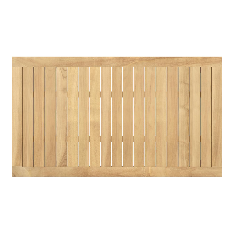 Feltro tuinset in zwart aluminium en teak Natural Finish met 2 Calobra tuinstoelen