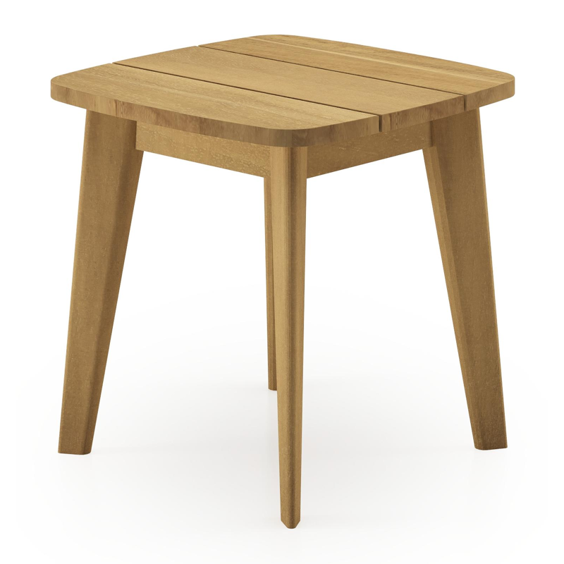 Table d'appoint Lacrima en teck - Lg 45 x larg. 45 x H 45 cm