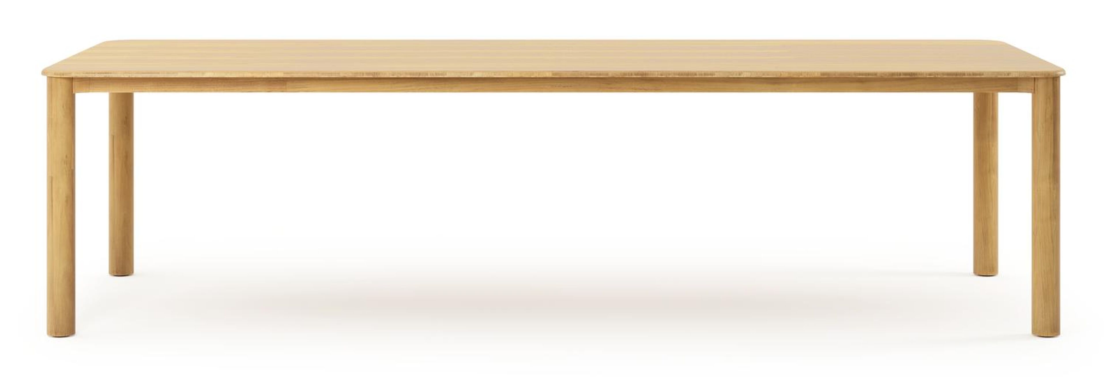 Orso tuintafel rechthoekig afgerond in teak - L 290 x B 110 x H 75 cm