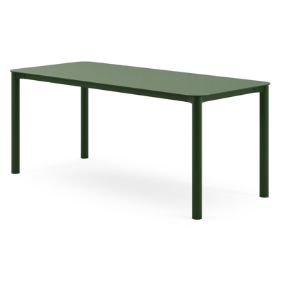Orso tuintafel rechthoekig afgerond in groen aluminium - L 200 x B 80 x H 74.5 cm