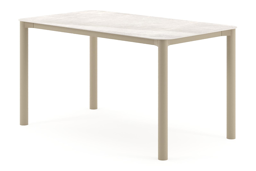 Rechthoekig afgerond - L 140 x B 80 x H 75 cm