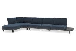 Chaise longue droite + 3 places