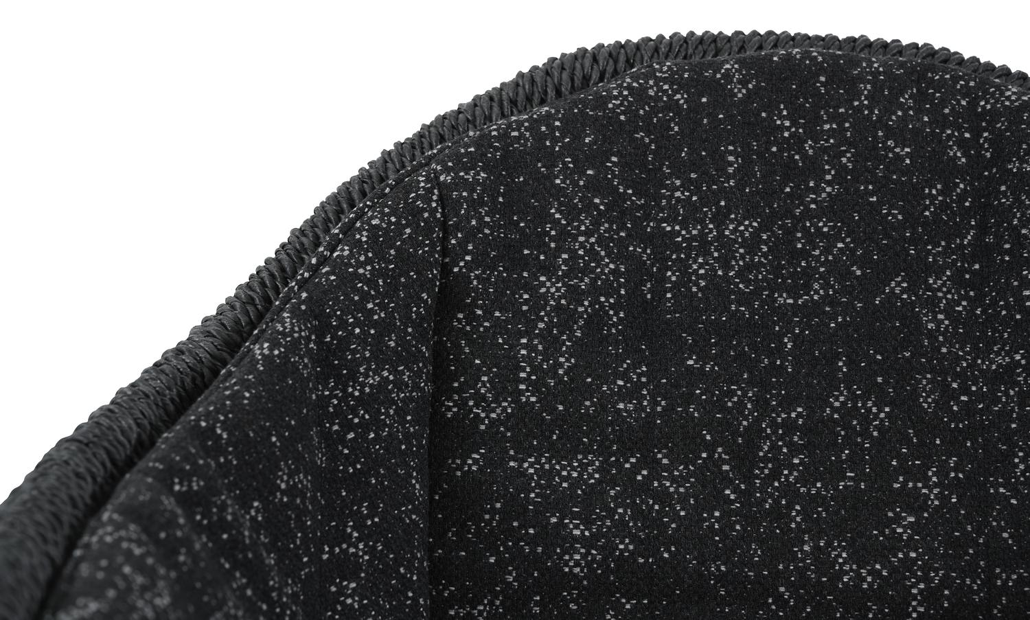 Pagino tuinstoel in teak en naturel wicker met kussen in tweed raven all weather sunbrella® luxe