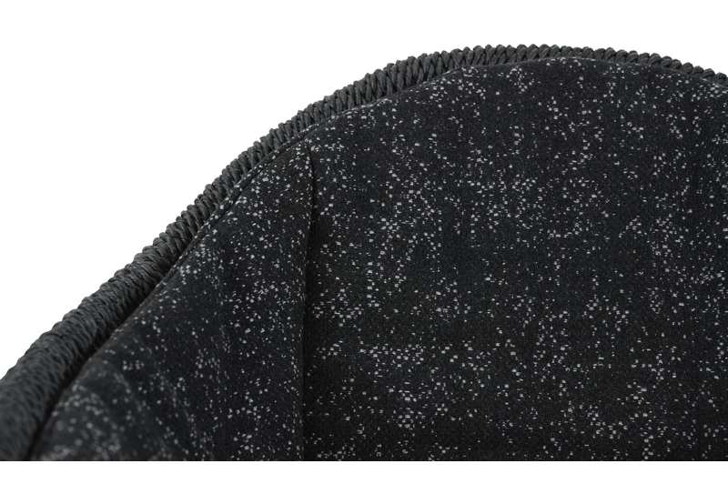 Pagino tuinstoel in teak en naturel wicker met kussen in tweed raven all weather sunbrella® luxe