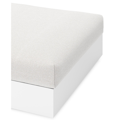 Como poef in wit aluminium met soul optik all weather solica kussen