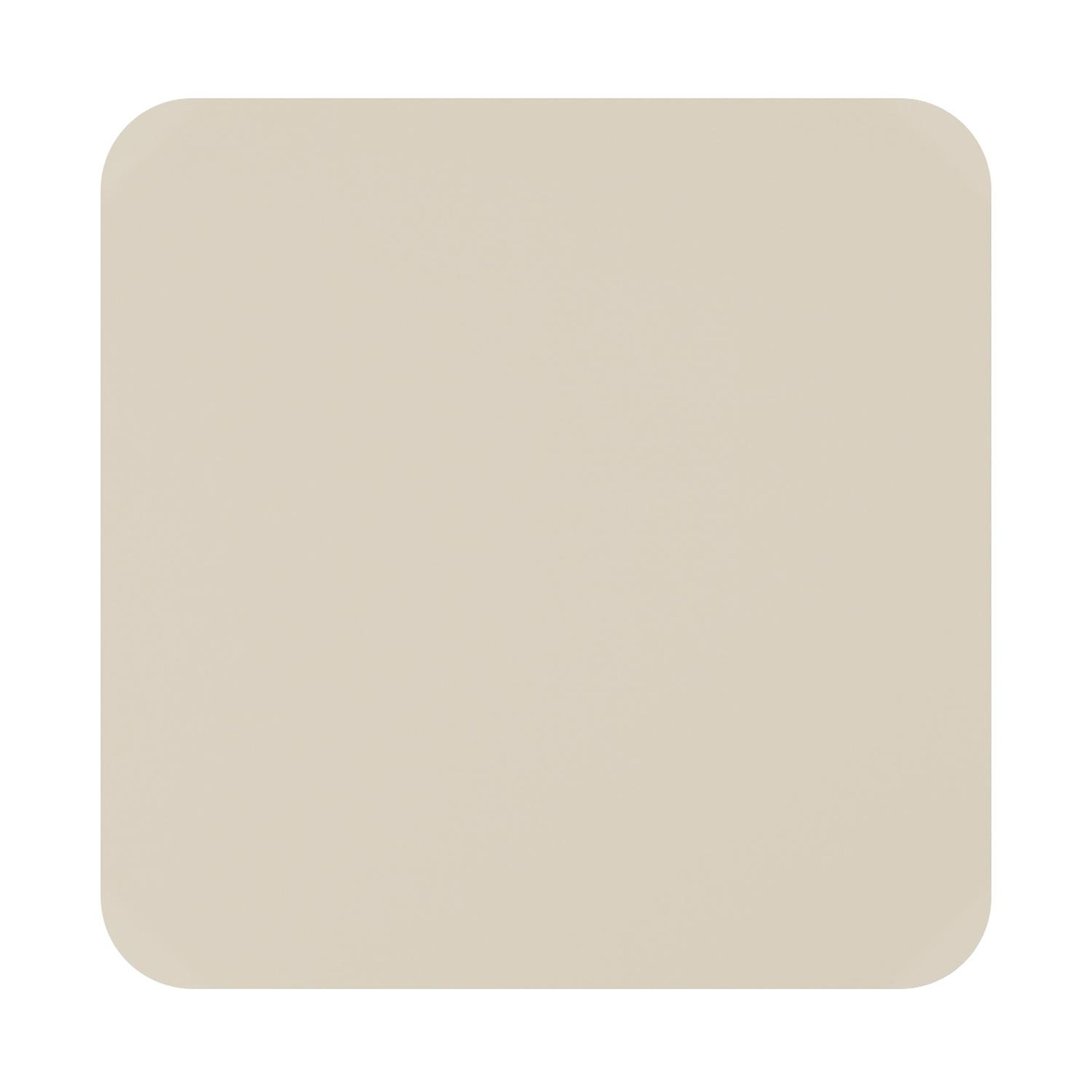 Table de jardin Orso carré arrondi en aluminium beige - Lg. 90 x Lrg. 90 x Haut. 75 cm