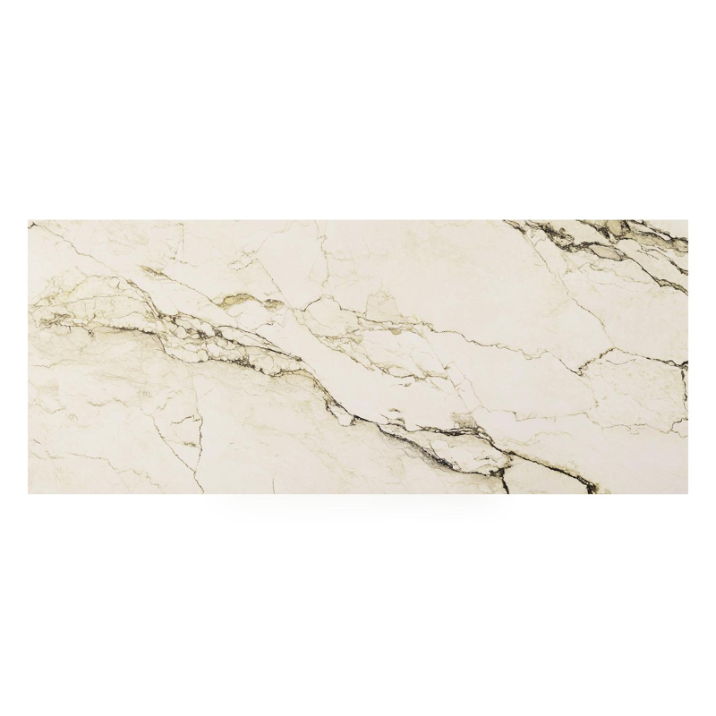 Nano tuintafel rechthoekig in zwart aluminium en volkeramiek colorado dunes - L 240 x B 100 x H 75 cm