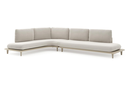 Chaise longue rechts + 3-zit