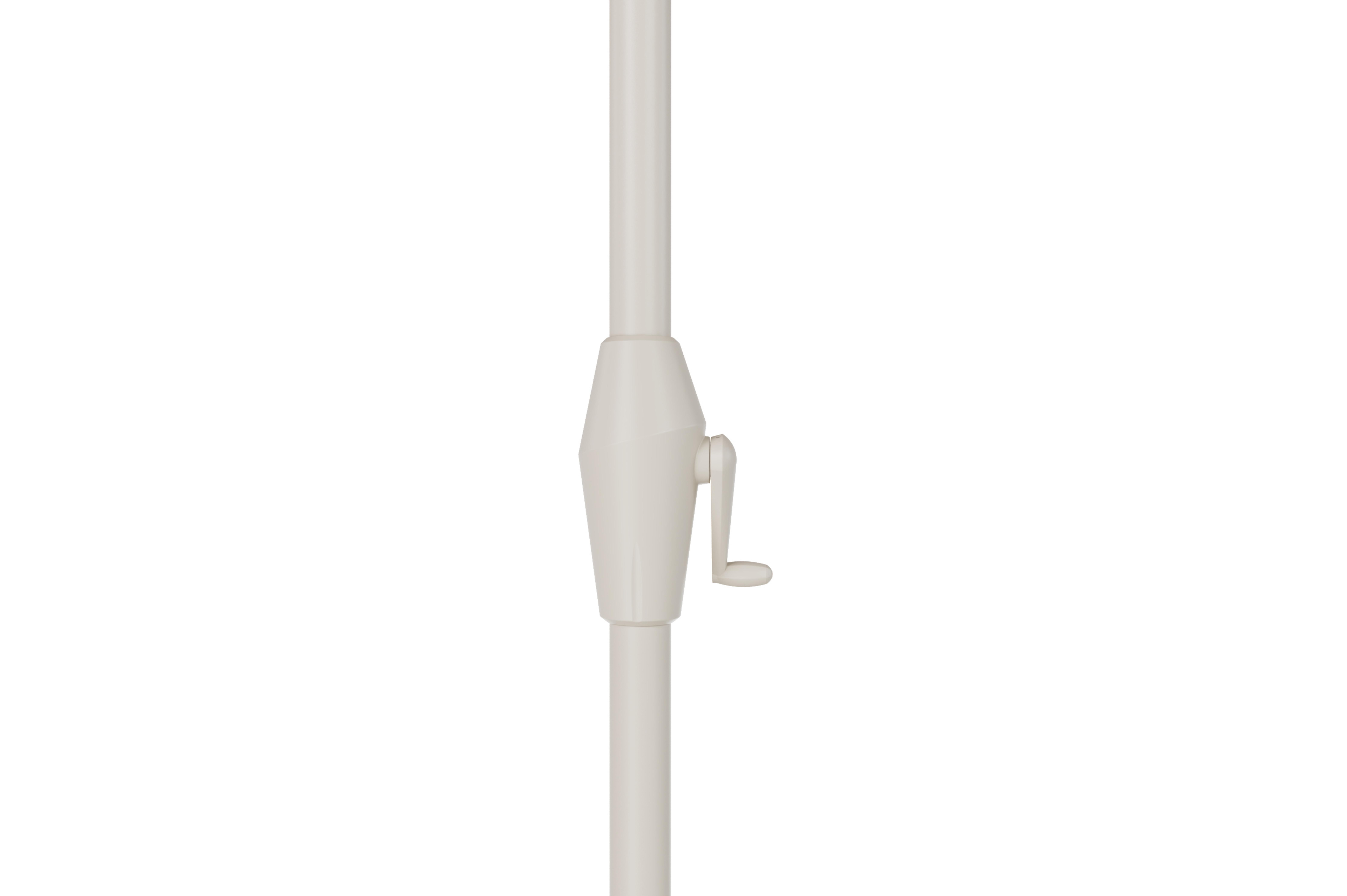 Viola staanparasol in beige aluminium en beige Weather+ Softtouch parasoldoek - L1 300 x L2 300 cm met parasolvoet Intenso 60 kg