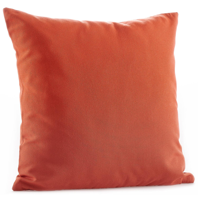 Coussin déco 45 x 45 cm en all weather sunbrella® luxe solid paprika