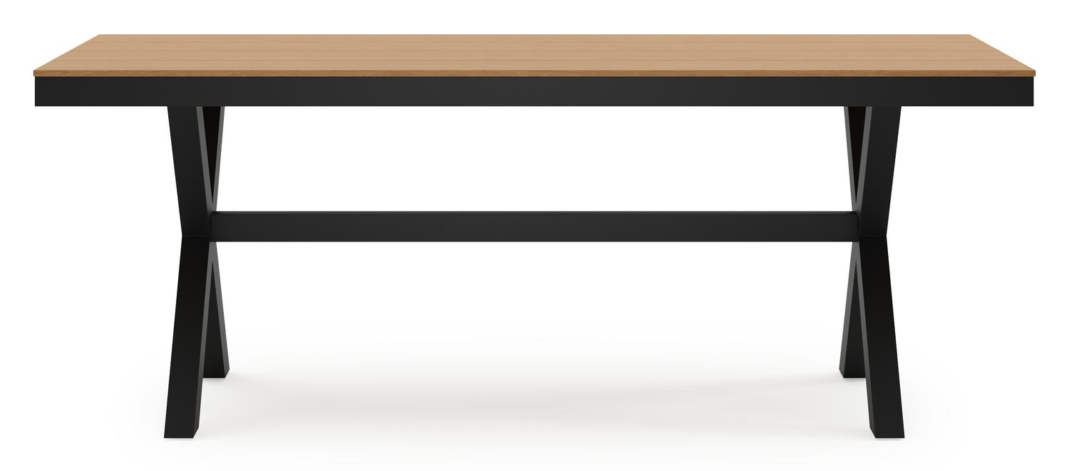 Bahia tuintafel in zwart aluminium en polywood - L 270 x B 100 x H 75 cm