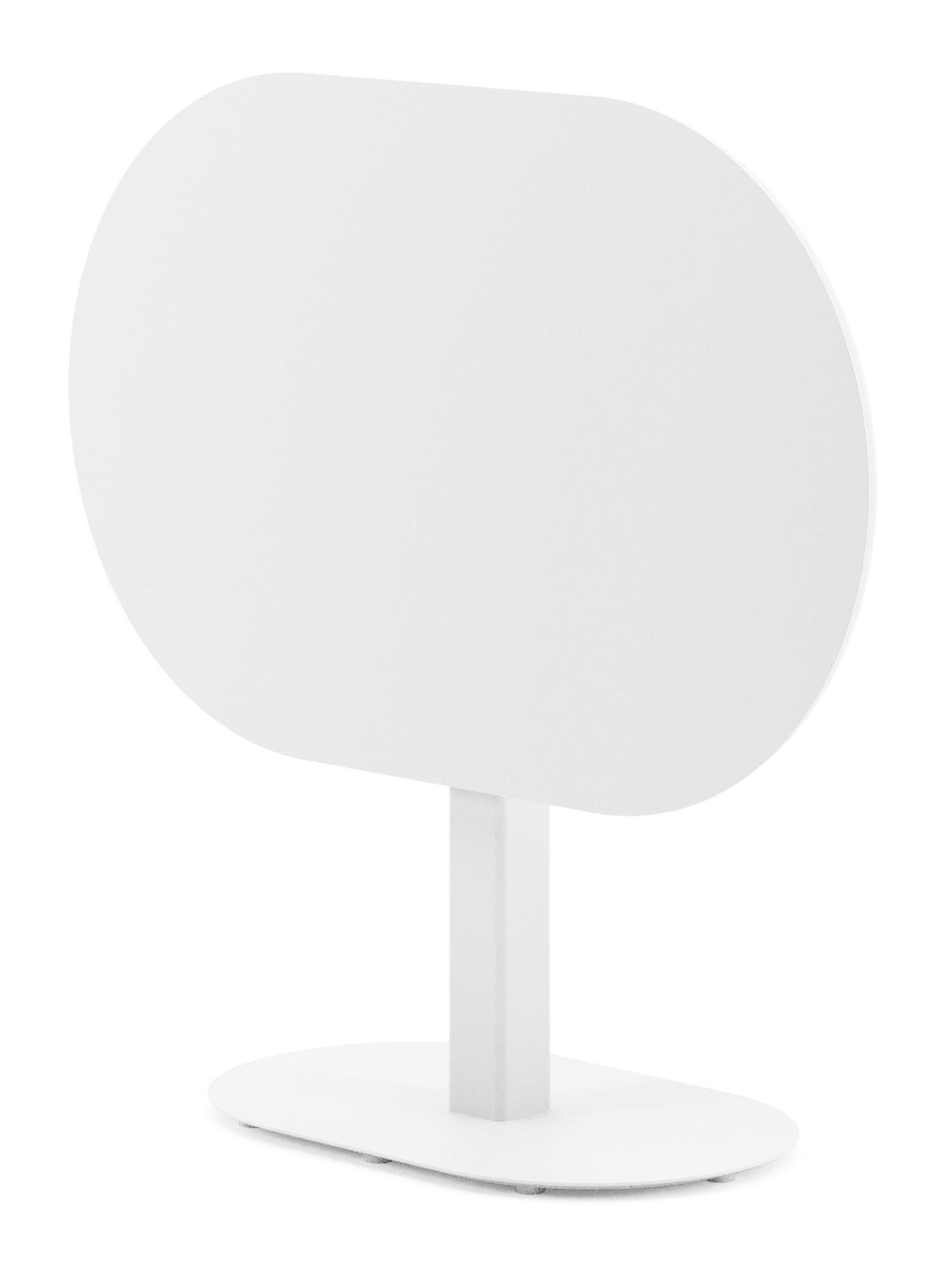 Teramo kantelbare tuintafel rechthoekig in wit aluminium - L 110 x B 70 x H 74 cm