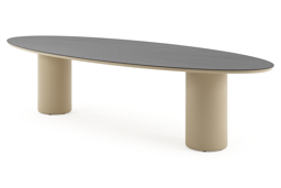 Ovaal - L 320 x B 130 x H 73.5 cm