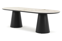 Ovale- Lg. 260 x Lrg. 100 x Haut. 75 cm