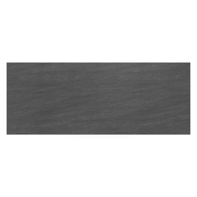 Table de jardin Nano rectangulaire en aluminium blanc et céramique pleine Basalt Black - Lg. 280 x Lrg. 110 x Haut. 75 cm