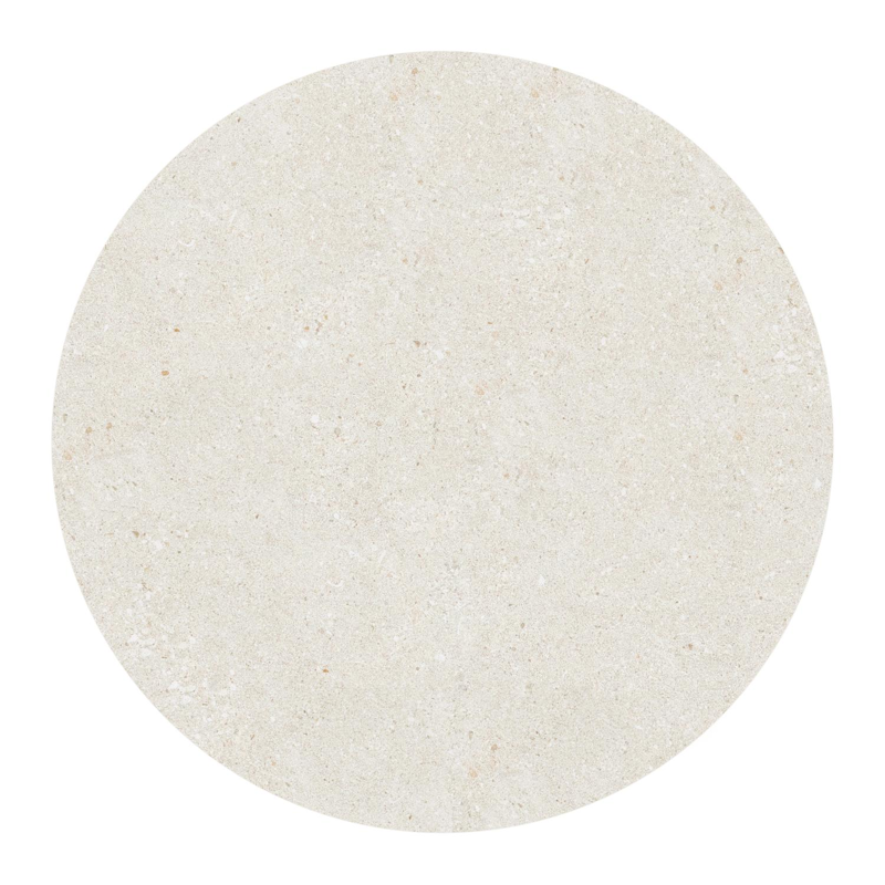 Fano loungetafel in wit aluminium en volkeramiek shilin - Dia. 85 x H 55 cm