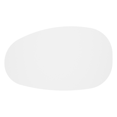 Donato - Organo loungetafel organisch in teak en volkeramiek Arctic White - L 151 x B 90 x H 25 cm