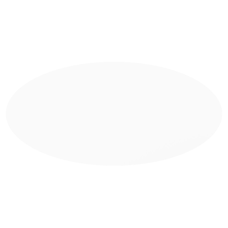 Amico tuintafel ovaal in beige aluminium en volkeramiek Arctic White - L 260 x B 125 x H 73.5 cm