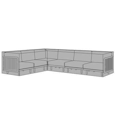 Housse de protection salon de jardin Carasco (gauche)