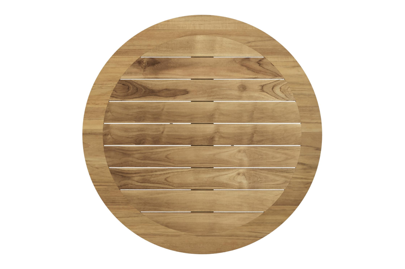 Pamplona tuinset in wit aluminium en teak met 6 Cosa tuinstoelen