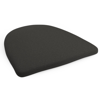 Coussin de chaise ronde Borgo en all weather sunbrella® luxe heritage char