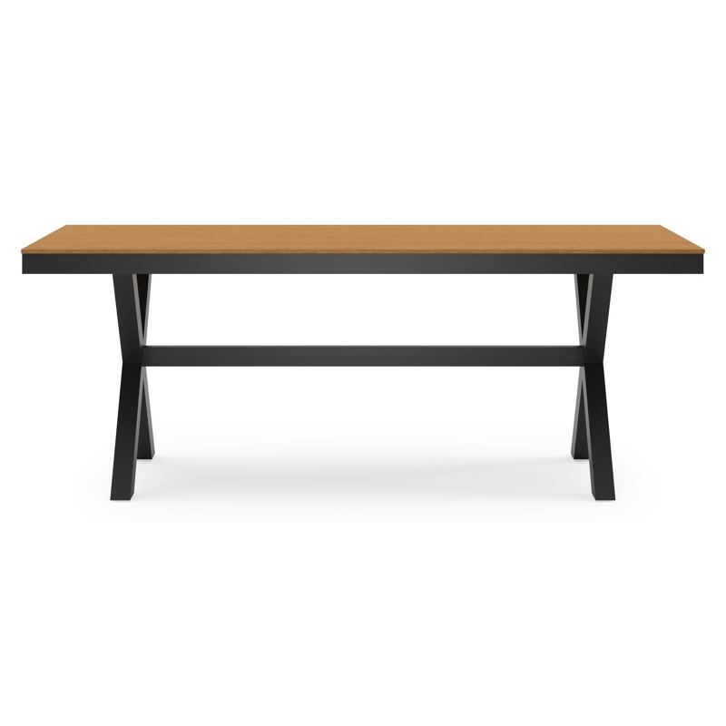 Bahia tuintafel in zwart aluminium en polywood - L 200 x B 89 x H 75 cm