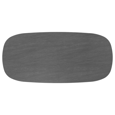Amico tuintafel bombo xl in wit aluminium en volkeramiek Basalt Black - L 320 x B 148 x H 73.5 cm