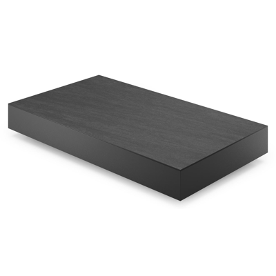 Como loungetafel in zwart aluminium en basalt black volkeramiek - L 140 x B 80 x H 20 cm