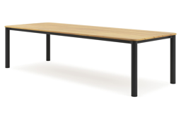 Rechthoekig afgerond - L 290 x B 110 x H 75 cm