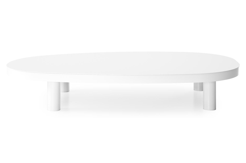 Donato loungetafel in wit aluminium - L 151 x B 90 x H 25 cm