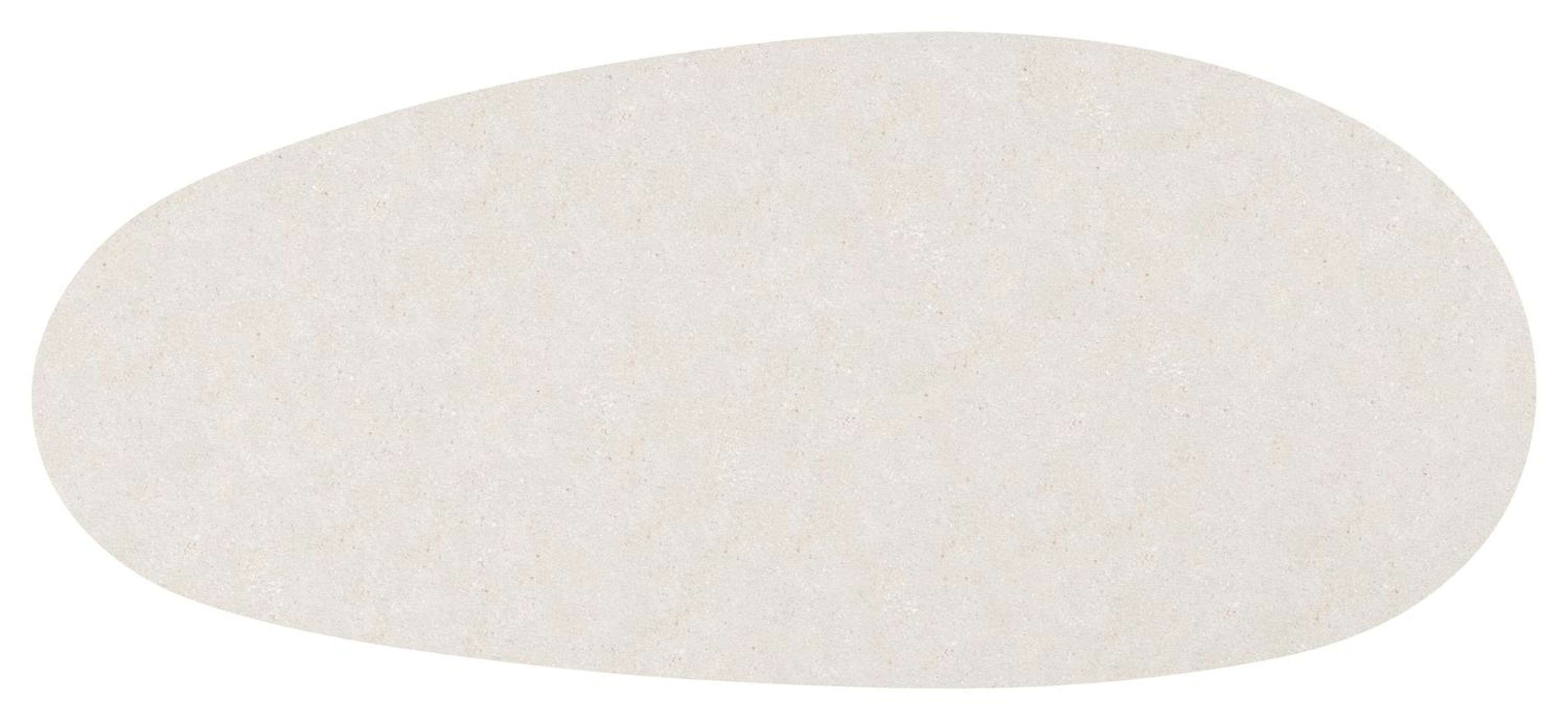 Table de jardin Amico mangue en aluminium blanc et céramique pleine Shilin - Lg. 320 x Lrg. 140 x Haut. 74 cm