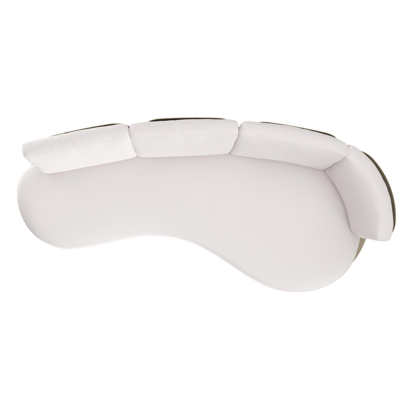 Donato loungebank in beige aluminium met savane whisper all weather sunbrella® luxe kussen