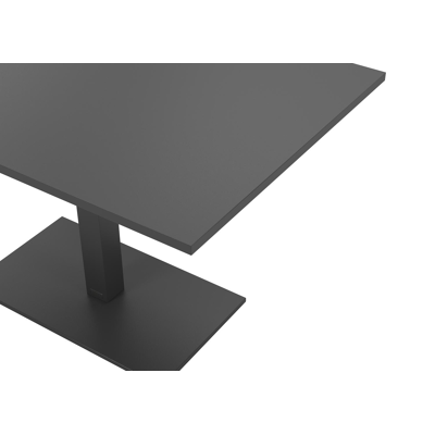Callas tuintafel in zwart aluminium - L 120 x B 80 x H 73 cm