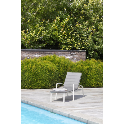 Asti ligbedkussen weather+ softtouch grijs