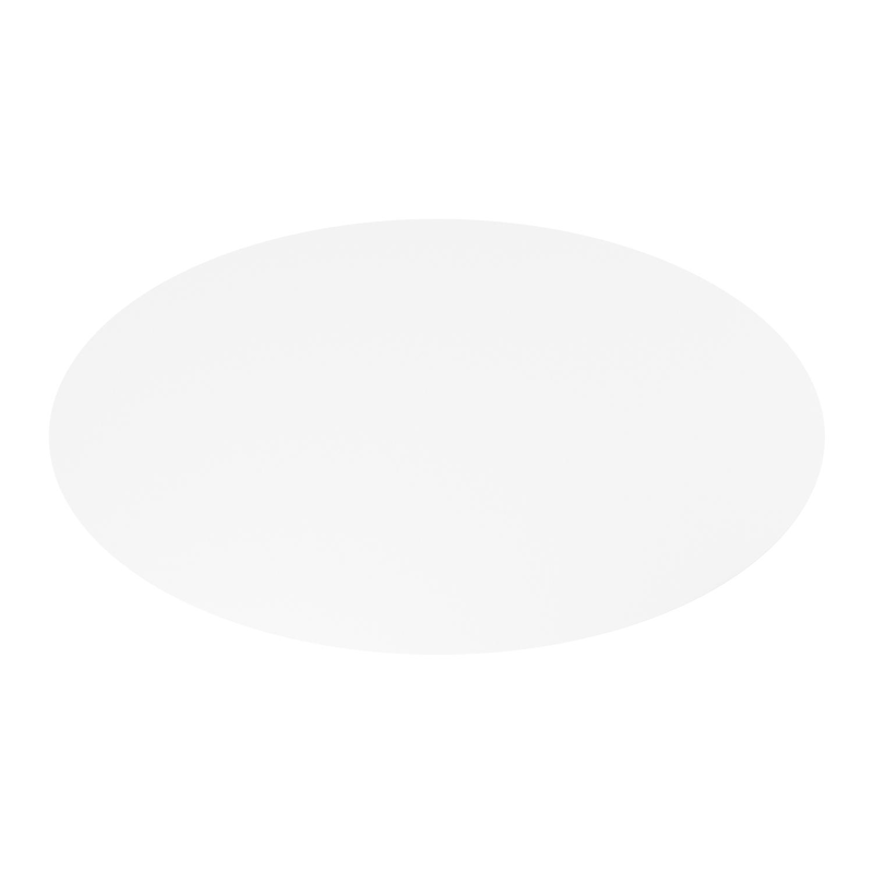 Fano tuintafel ovaal in wit aluminium en volkeramiek arctic white - L 240 x B 135 x H 75 cm