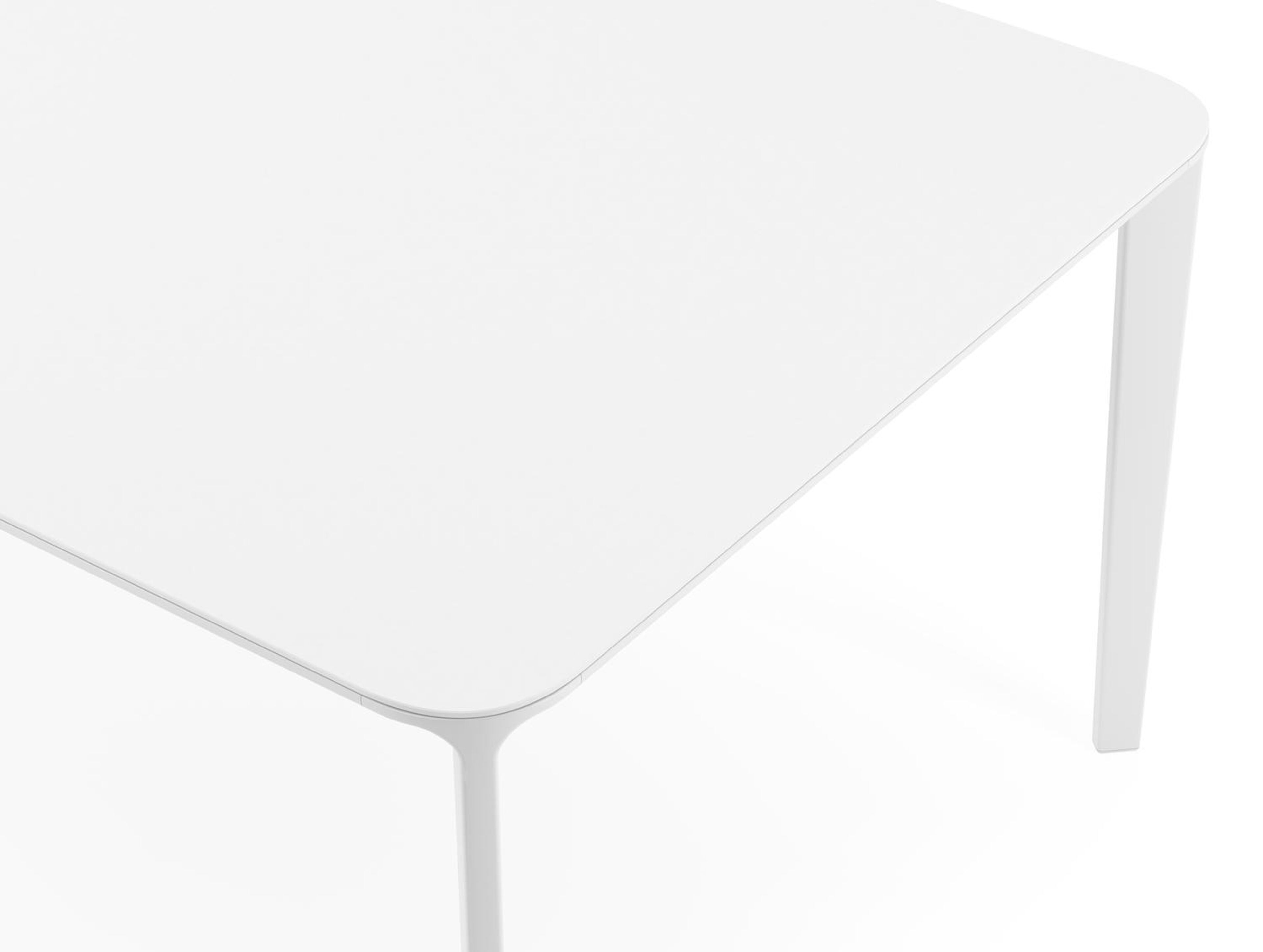 Urbino tuintafel in wit aluminium en volkeramiek arctic white - L 290 x B 110 x H 75 cm