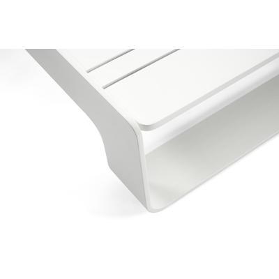 Atessa loungeset in wit aluminium met grijs weather+ softtouch 