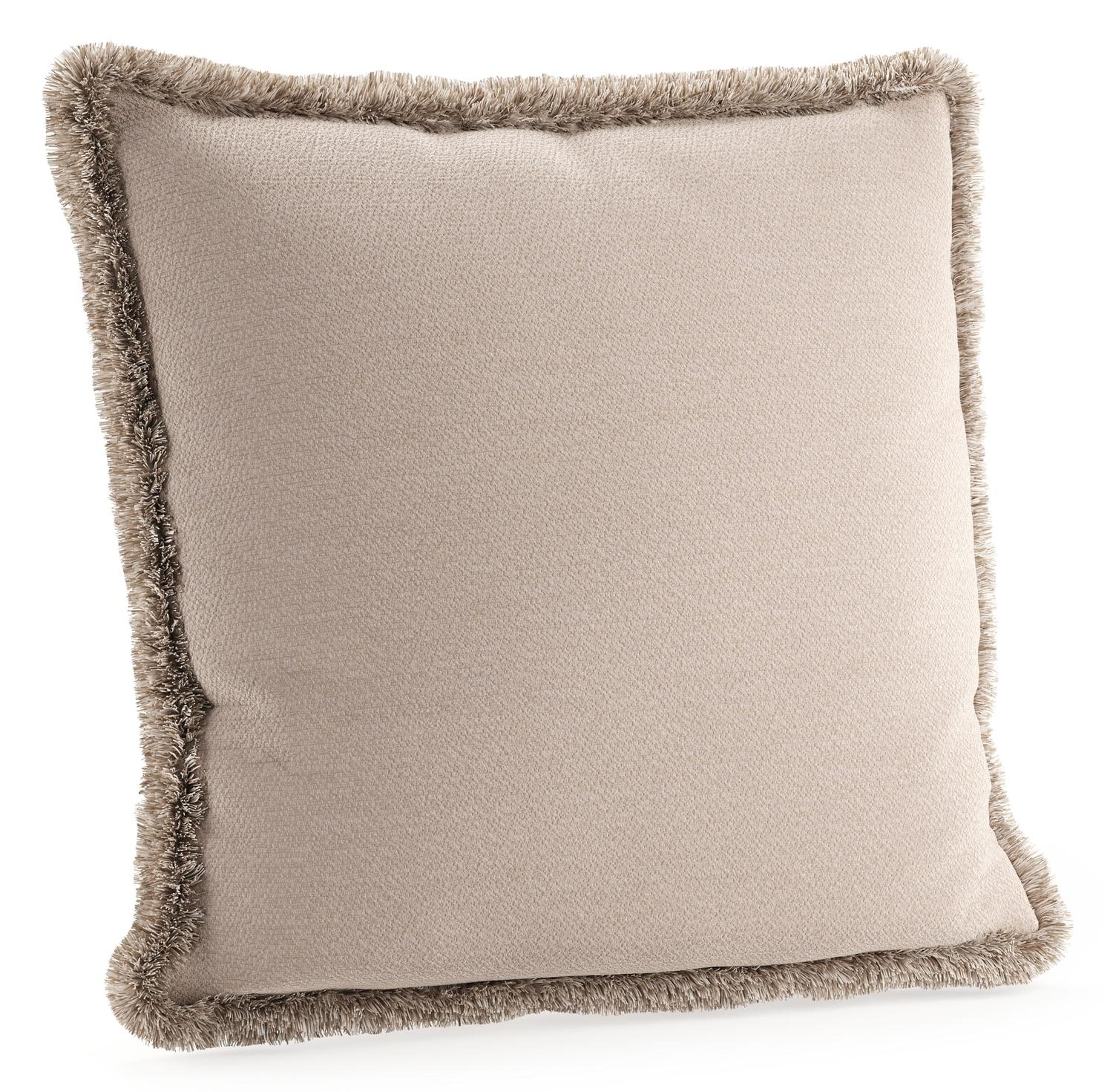 Coussin déco à franges 55 x 55 cm en all weather sunbrella luxe wander pilat