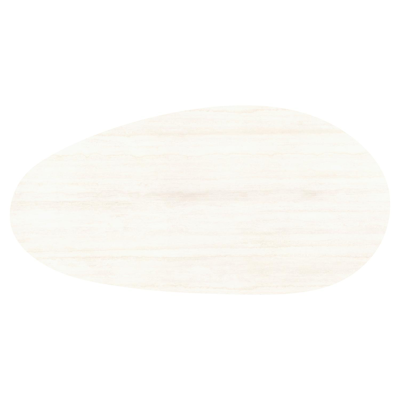 Amico tuintafel mango in beige aluminium en volkeramiek Travertino Bianco - L 260 x B 130 x H 73.5 cm