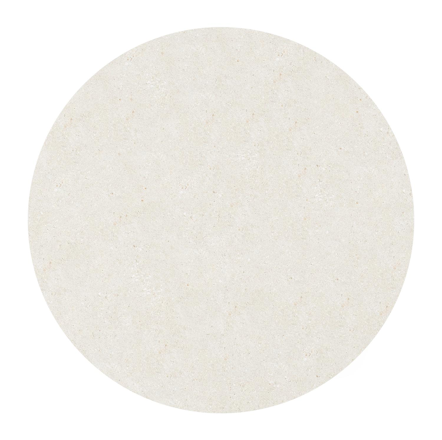 Donato tuintafel in wit aluminium en volkeramiek shilin - Dia. 148 x H 76 cm