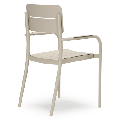 Salto tuinstoel in beige aluminium