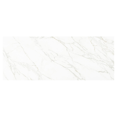 Table de jardin Como en aluminium noir et céramique pleine Calacatta - Lg. 280 x Lrg. 110 x Haut. 75 cm