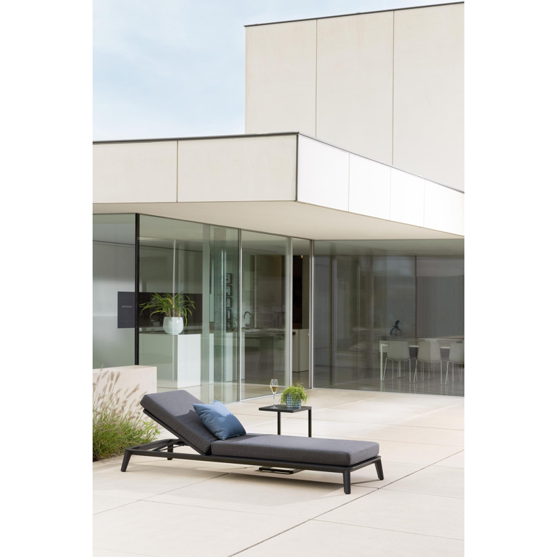 Ligbedkussen in All Weather Sunbrella® Premium natte sooty