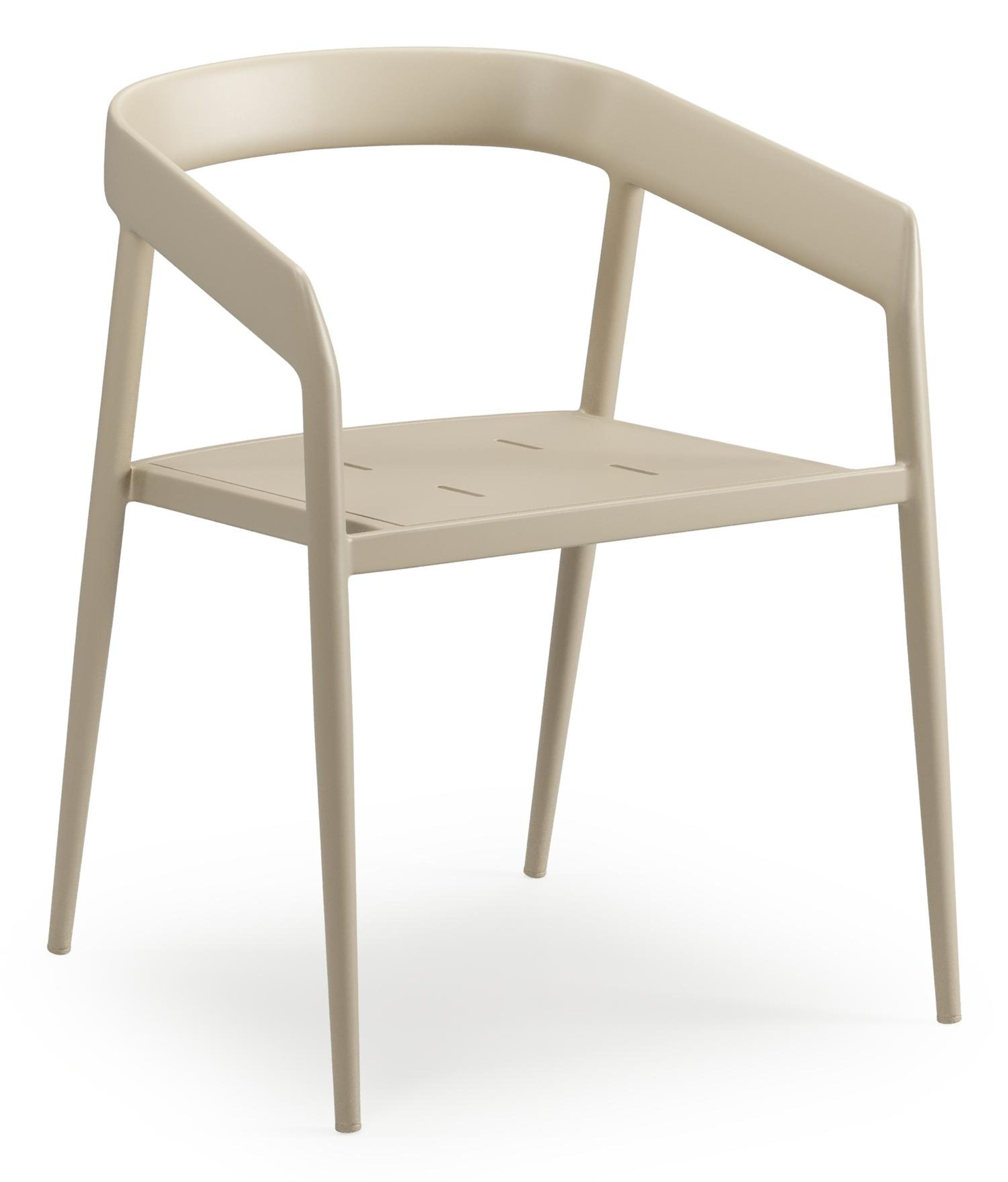 Donato tuinstoel in beige aluminium