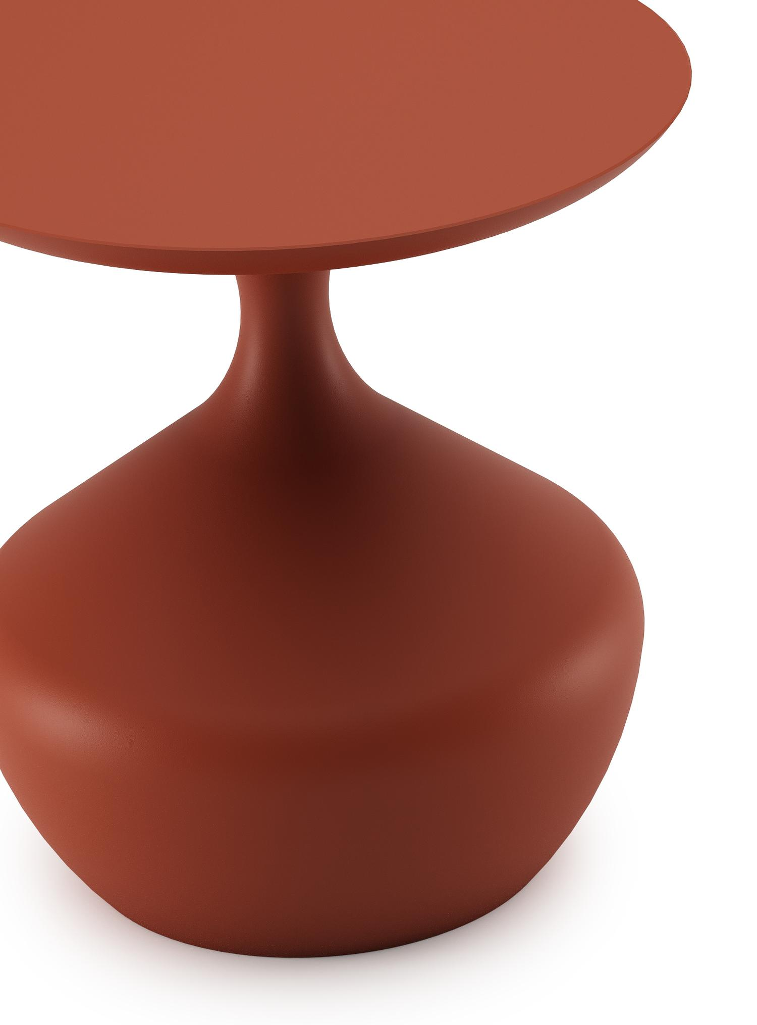 Table d’appoint Bomero en aluminium brun rouille - Dia. 48 x H 50 cm