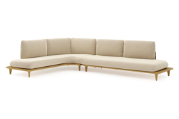 Chaise longue droite + 3-pl