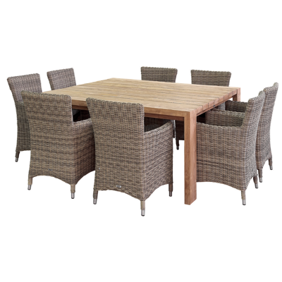 Monta tuinstoel bruin - wicker en polyester