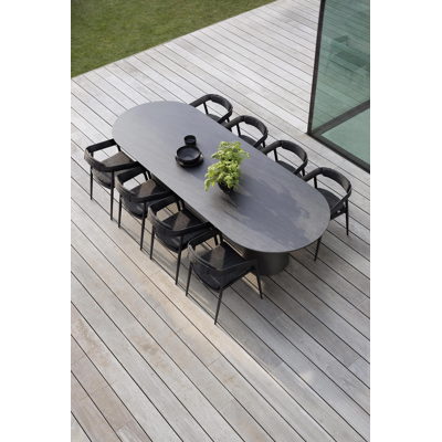 Bodino loungetafel in wit aluminium - L 83 x B 83 x H 25 cm