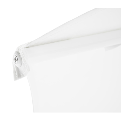 Parasol droit Milano en aluminium blanc avec toile de parasol en polyester blanc - Larg1 200 x Larg2 200 cm (sans pied de parasol)